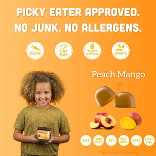 Kids Prebiotic & Probiotic Gummies, Peach Mango (60 ct)