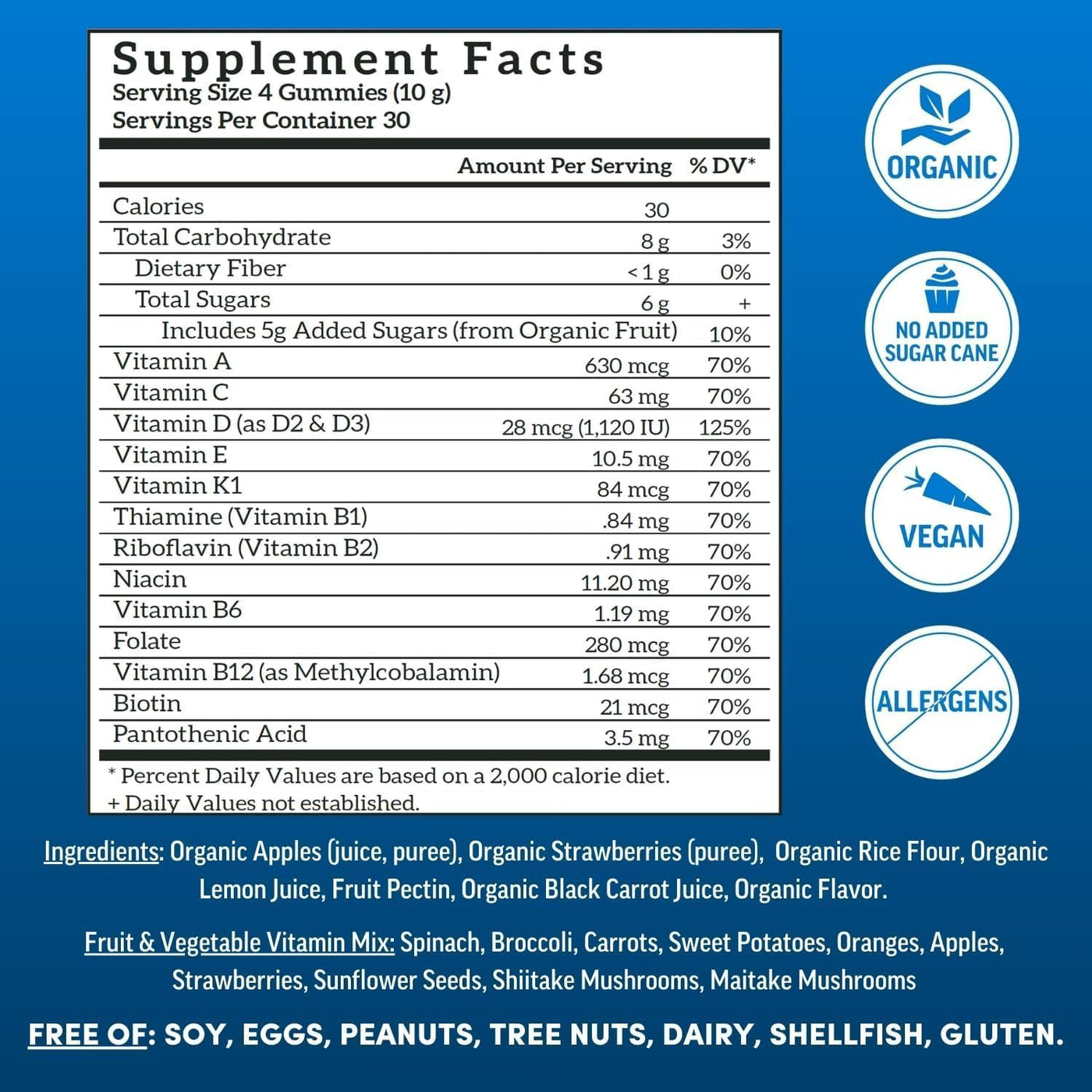 Mens Multivitamin Gummies - Strawberry (120ct)