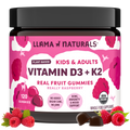 Vitamin D3 + K2 Gummies, Raspberry (120 ct)