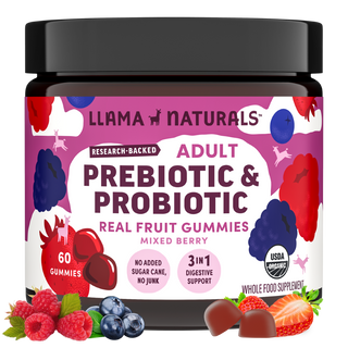 Family Gut Support Bundle – Kids + Adult Pre & Probiotic Gummies – Mixed Berry