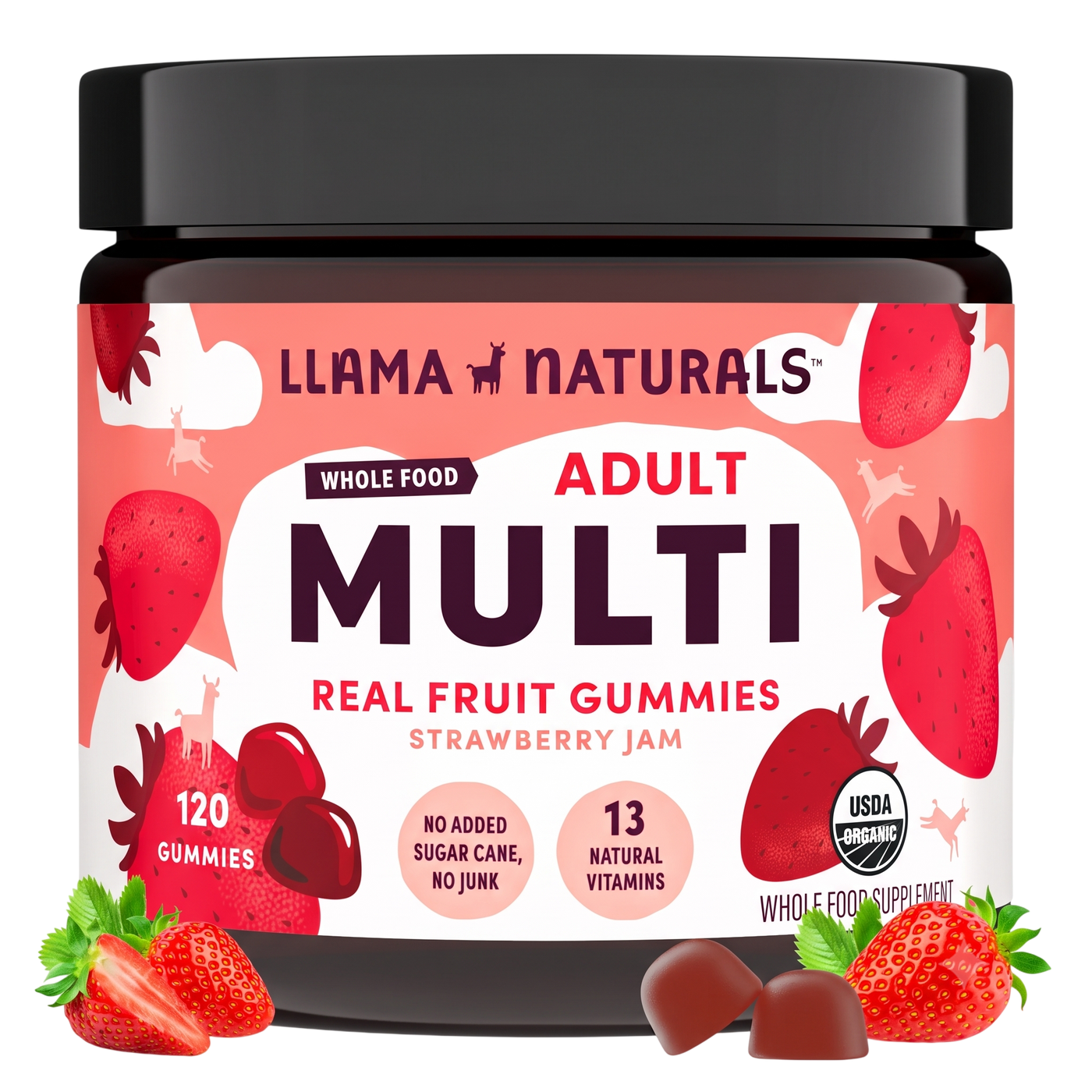 Adult Multivitamin Gummies, Strawberry (120 ct)