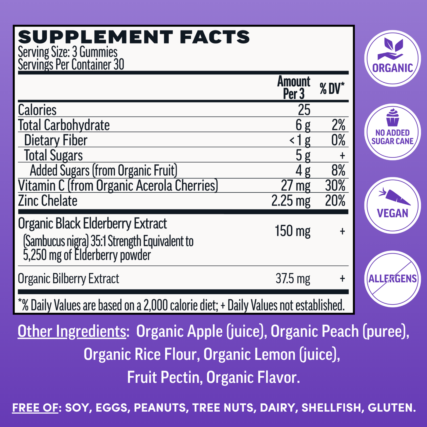 Adult Elderberry Immunity Gummies (90ct)