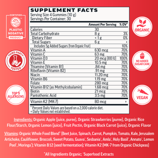 Adult Multivitamin Gummies, Strawberry (120 ct)