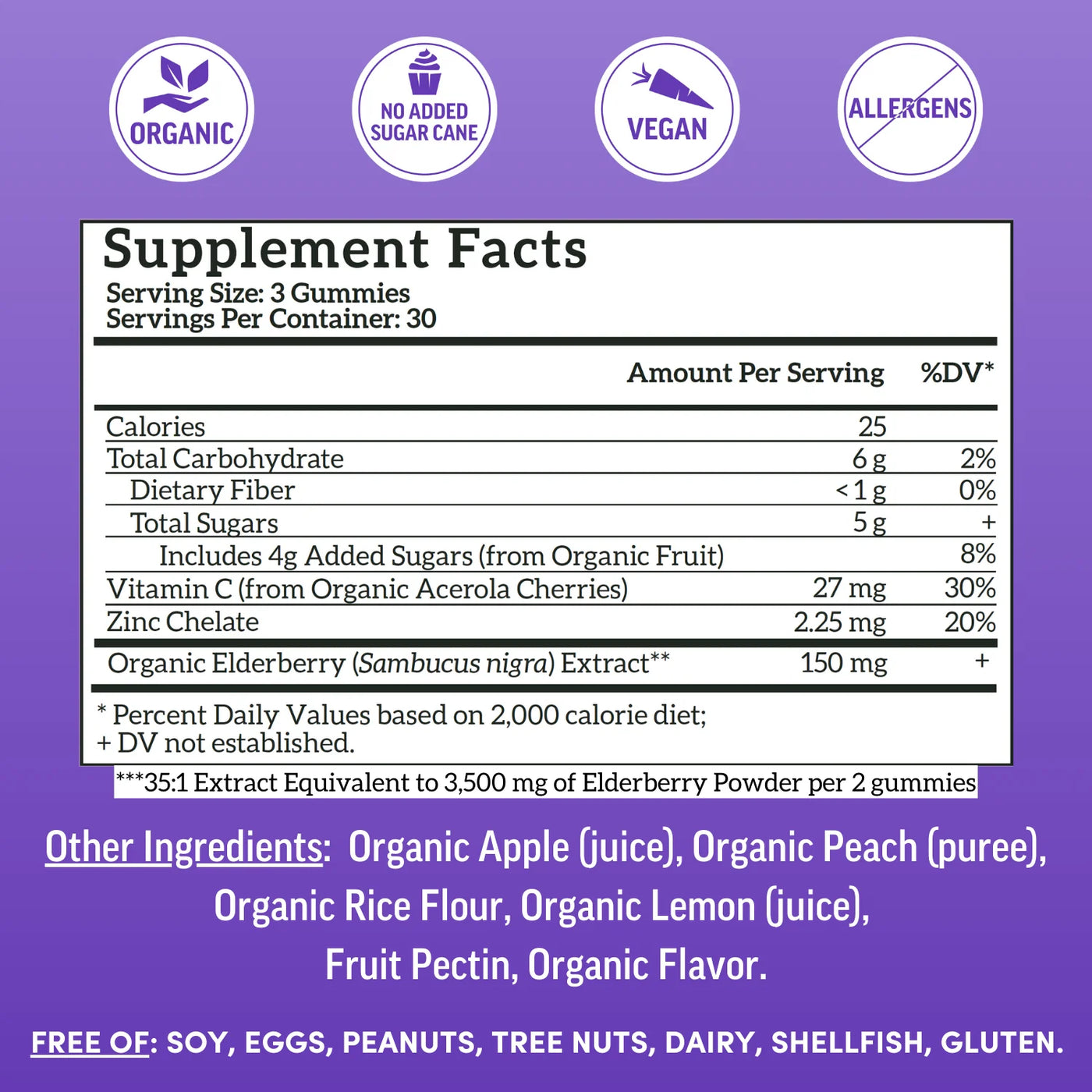 Adult Elderberry Immunity Gummies (90ct)
