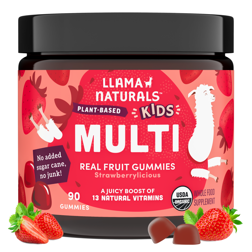Kids Whole Food Multivitamin Gummies, Strawberry (90 ct)