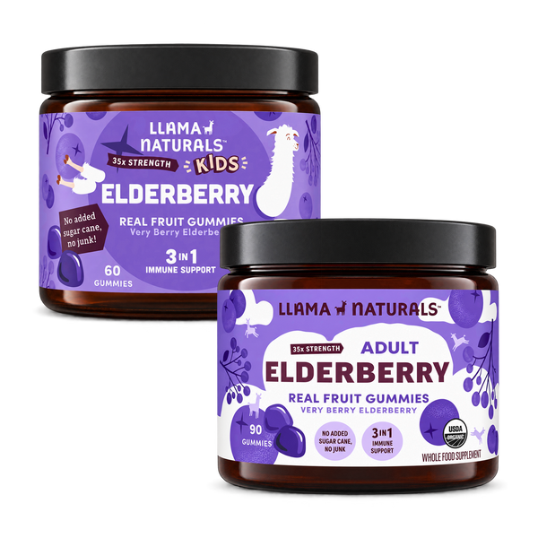 Family Immune Support Bundle - Kids + Adult Elderberry Gummies
