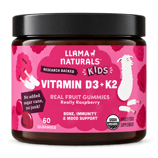 Kids Vitamin D3 + K2 Gummies, Raspberry (60 ct)