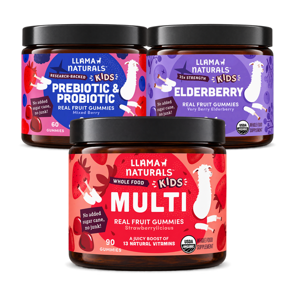 Kids Complete Wellness Bundle – Multi + Pre & Probiotic + Elderberry Gummies