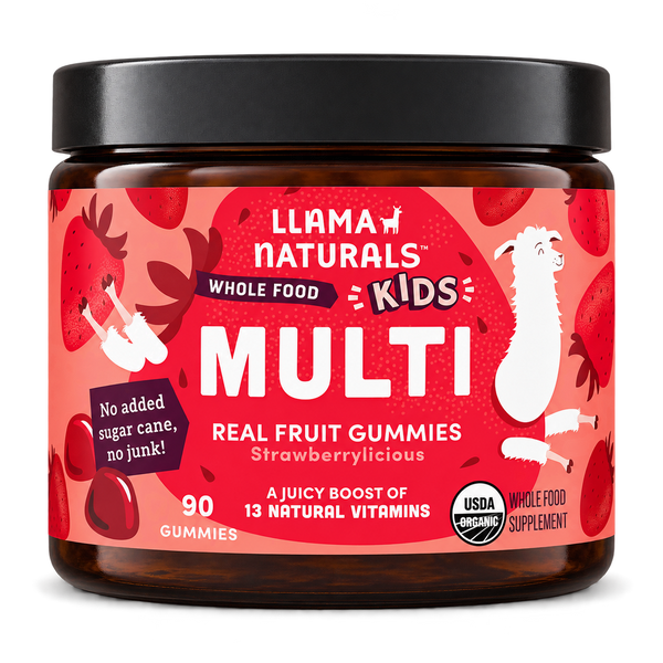 Kids Whole Food Multivitamin Gummies, Strawberry (90 ct)