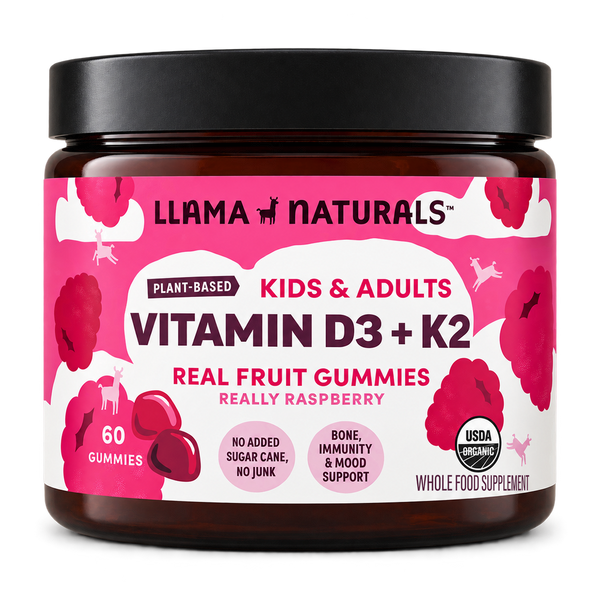 Vitamin D3 + K2 Gummies, Raspberry (60 ct)