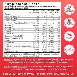 Kids Whole Food Multivitamin Gummies, Strawberry (90 ct)