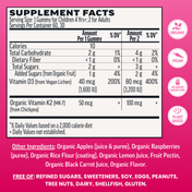 Vitamin D3 + K2 Gummies, Raspberry (60 ct)