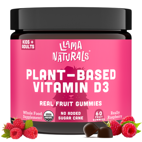 llama naturals | kids whole fruit multivitamin gummies